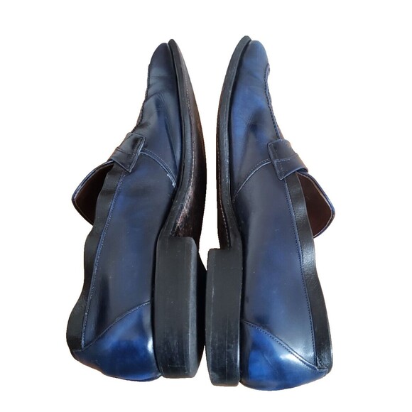 Allen Edmonds Sutton Loafers Size 14 AAA Blue Leather Men\'s Dress Slip On Shoes main image 10